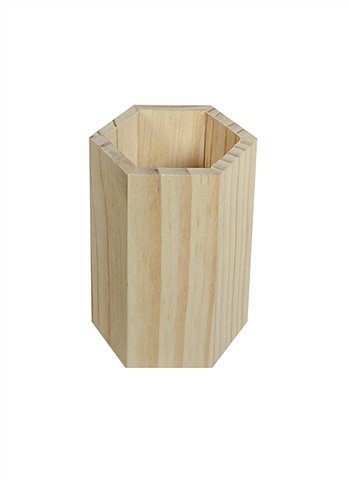 Карандашница-стакан многоугольная (AM5814) (1шт) (дерево)