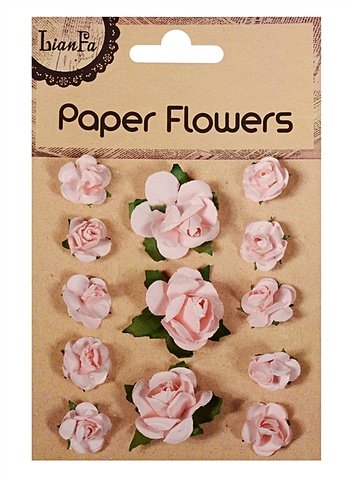 Цветы Paper Flower, 3+10, розовые